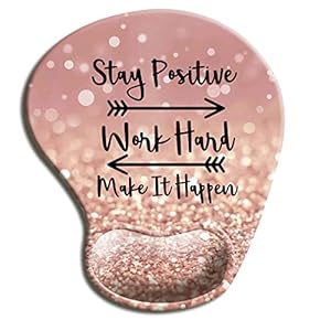 Hopony S-06BK Ergonomisches Gel-Mauspad mit Handgelenkauflage