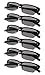 6-Pack Reading Glasses with Spring Hinges Sunshine Readers for Man and Women Professional GreyLens