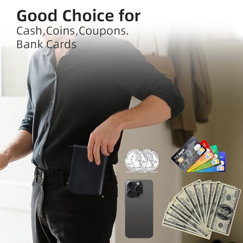 2-Pack Money Bags with Zipper, 11x6.1\" PU Leather Bank Deposit Cash Pouch - Secure Zippered Bank Bag for Bills, Coins, Checks, Business & Travel (Black) - Thumbnail 5