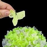 GaiRen 50 PCS Fishing Treble Hook Covers, Protector Bonnets for Fishing Lures 5Sizes 1# 2# 3# 4# 5# (Yellow)