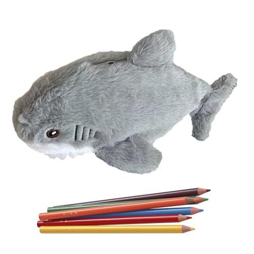Lanzador De Peluche: Linda Bolsa De De Dibujos Animados, Organizador De Papelería De Gran Capacidad | Bolsa De Lápiz con Cremallera De Lujos, Bolsas De Almacenamiento De Animales Divert