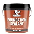 Liquid Rubber Basement and Foundation Repair Sealant - Waterproof Concrete Sealer & Crack Filler - Flexible Coating for Indoor & Outdoor Use - Waterproofing Paint - Black, 1 Gallon