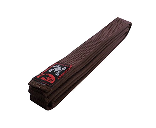 Budodrake Ceinture Brun Marron 280 cm pour Karate Judo Taekwondo Aikido Martial Art Cover
