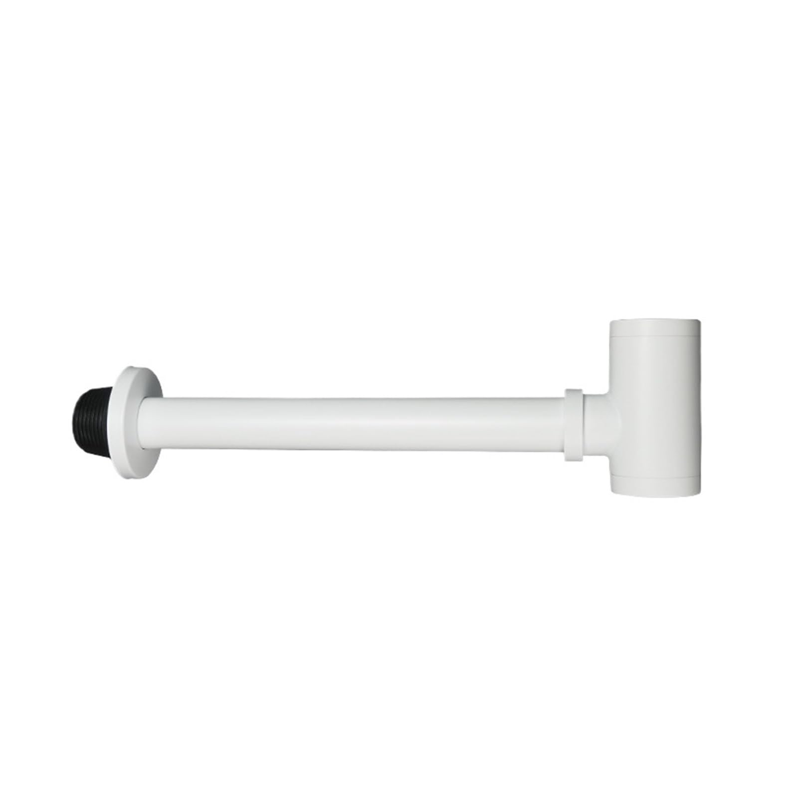 P Type Trap Bathroom Brass Round Bottle Siphon Trap Lavatory Basin Waste Stopper Drain P-Trap Washbasin Sink Pop up for Home(White P-Trap)
