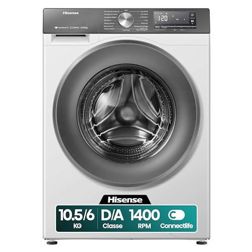 Hisense WD3S1043BW7 Lavasciuga 10,5 + 6 Kg, 1400 Rpm, 19...