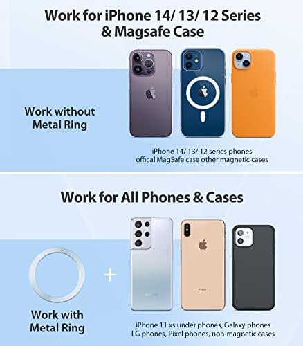 Vicseed Magnetic Phone Holder For Car [Upgraded 20 Strongest Magnet] Magnetic Phone Mount 360° Adjustable Air Vent Magsafe Car Mount Fit For Iphone 14 13 12 Pro Max Plus Mini Magsafe Case All Phones #TOP3
