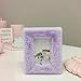 Plush Furry Picture Frame, Purple, for 4‘’x 6'' inches photo, Soft Decorative Photo Display