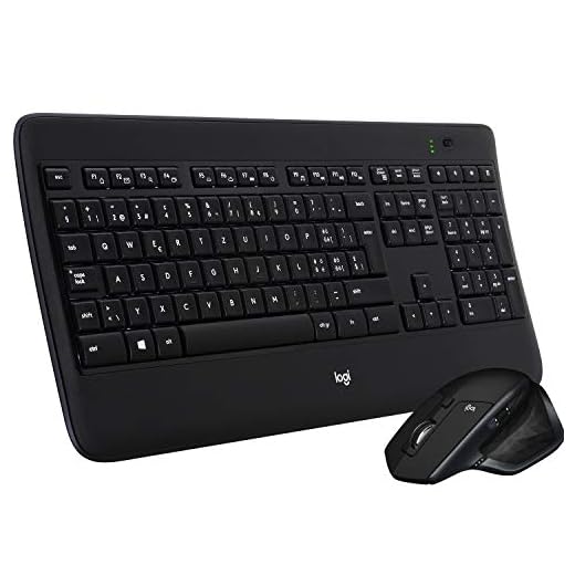 Logitech MX900 Performance Premium Backlit Keyboard and MX Master Mouse Combo , Black
