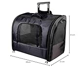 Trixie 2881 Trolley Elegance, 45 × 41 × 31 cm, schwarz