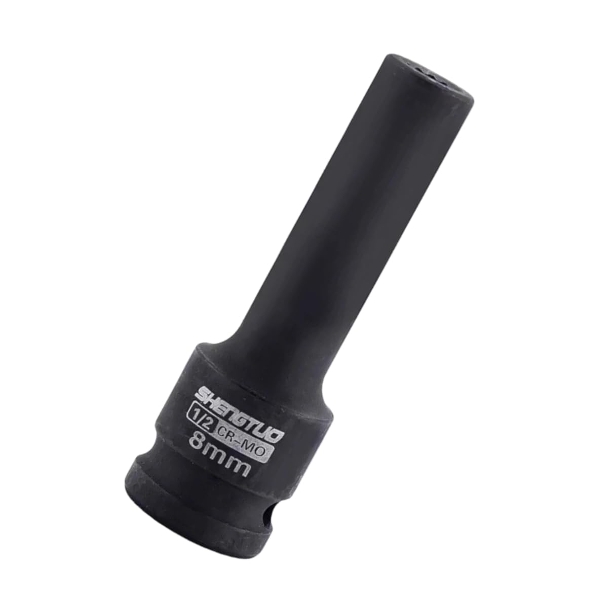 Impact Socket 8MM, 1/2" Drive, Deep 12 PT, for Easy Removal of Axle Shaft Nuts