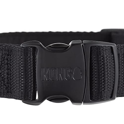 Collier KONG grand chien anti traction noir taille L confortable