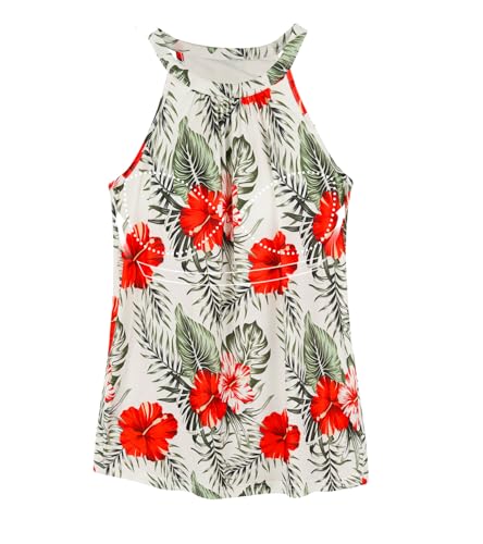 Image of Women Halter Tank Top with Built in Bra Flowy Sleevless Padded Camisole Loose Fit Summer Shirt Top S-3XL