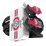 SOAR Collegiate Slim Wall Charger and 4 in 1 Multi Charging Cable, Ohio State Buckeyes