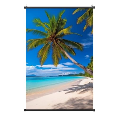 Poster sur toile Beach And Coconut Tree grand tableau mural nature