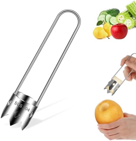 Fruit and Vegetable Corer Tool, 2025 Upgraded Stainless Steel Red...