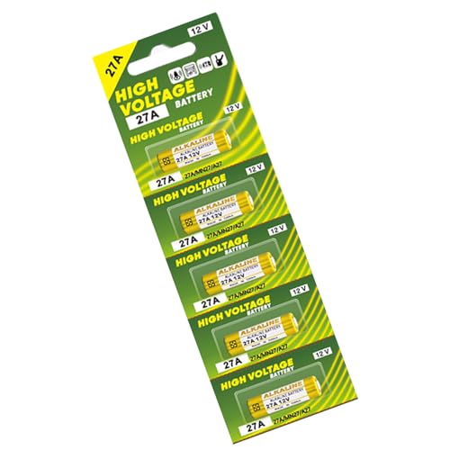 5 pilas alcalinas 27A 12V A27 V27A LR27A LR27A que proporcionan energía estable para varios dispositivos electrónicos y accesorios, baterías de alta capacidad