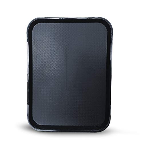 Image of Plastic Enrich Service Tray(Pack Of 6 Pcs) Black 16 * 12 Inches, Rectangular