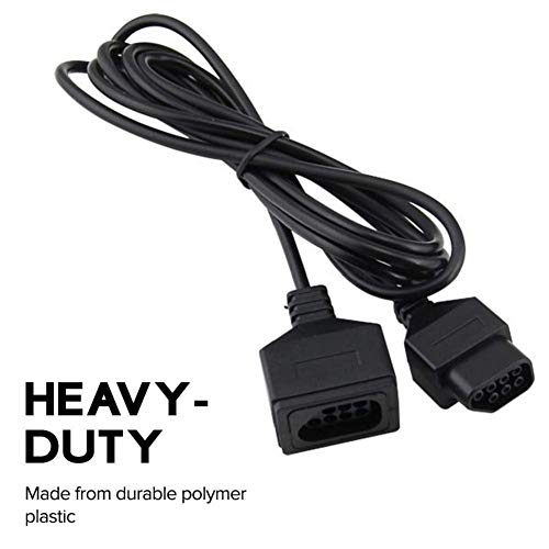 Extension Cable Cord For Original Nintendo Nes 7P Controller 2-Pack 1.8M/6Ft, Premium Replacement Extension Cable For The Original (1985) Nintendo Nes Controller, Not The Nes Classic (2016). #TOP5