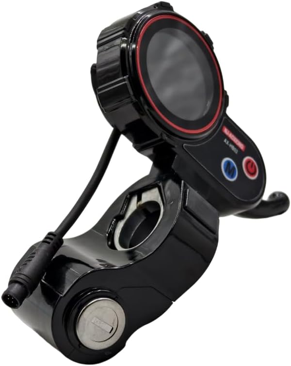 for NJAX-T LED Display Throttle Instrument for Zero 8 9 10 8X 10X 11X Electric Scooter, 48V LCD with Key