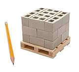 Small Supply Company Miniature Cinder Blocks with Pallet, 24 Pack