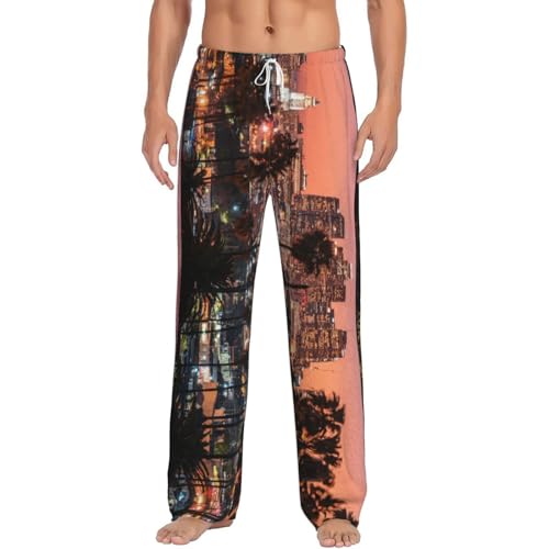 Pantalon de pyjama doux et chaud en polaire pour homme pour éliminer le froid nocturne