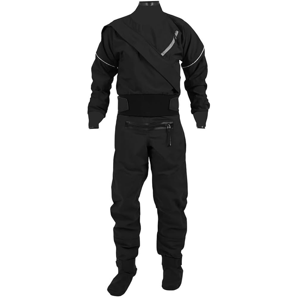 Combinaison étanche en tissu 3 couches imperméable et col latex isolant