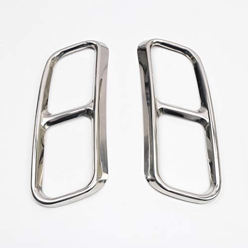 ITrims for Audi Q7 (4M) 2016-2018 Accessories Exterior Rear Exhaust Muffler Tip End Pipe Decorative Cover Trim 2PCS