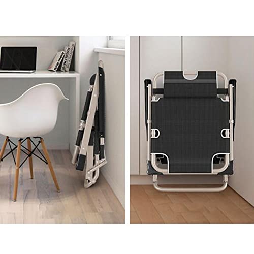 Chaise longue pliante extérieure avec dossier réglable et coussin - 8