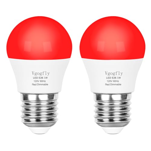 Vgogfly Red Light Bulb for Sleep Dimmable - Mood Setting