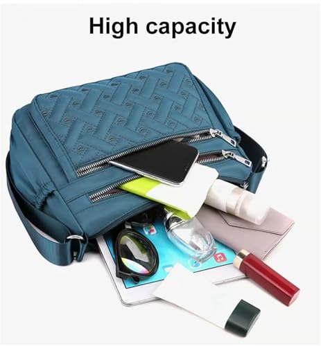 Apparent Crossbody Bag,Nylon Shoulder Messenger Bag, Multi Pocket Crossbody Bag, Ladies Travel Handbag, Waterproof3