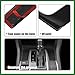 Motoforti Gear Panel Trim Shift Box Cover Decal for Honda Civic 10th Gen 2016 2017 2018 2019 2020 2021 Car Interior Accessories Sticker Decorative Black Long-Lasting