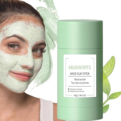 Green Tea Mask Stick,Green Tea Mask,Deep Cleansing Face Mask,Purifying Clay Mask,Moisturizes Oil Control,Deep Clean Pore,Blackhead Remover Face Mask Clay,Brightening for Men and Women