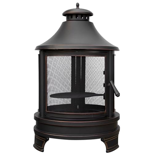 YVYKFZD Poêle à Bois Portable, Poêle à Bois de Camping en Plein air, Cuisinière Bois Chauffage Multifonctionnel Amovible, pour Le Camping d'hiver, la Chasse, la Cuisine, la pêche, Le Barbecue, Noir
