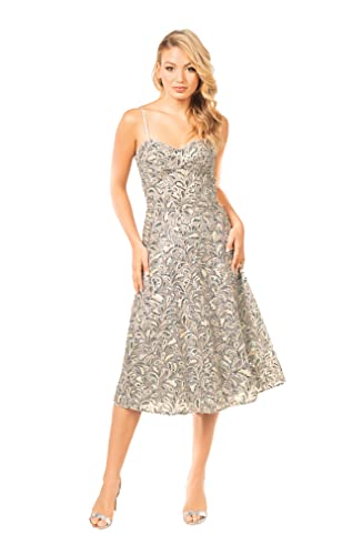 open lace back dress Dress the Population Women's Carlita Sequin, Midi, Fit and Flare,  Sweetheart Neck Dress, Dove Multi, Small : Clothing, Shoes & Jewelry