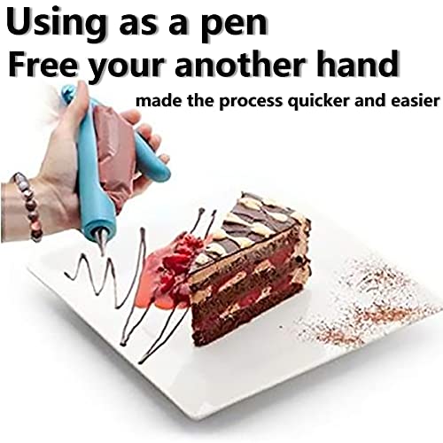 Cake Decorating Pen Tool Kit Pastry Bag Diy Cake Deco Tools Kit Pastry Icing Pen Piping Kit Bags(Blue) #TOP5