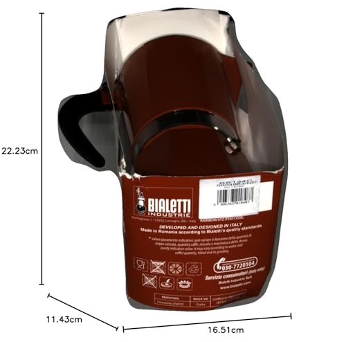 Bialetti 4963 Cafetière Italienne, Aluminium, Rouge, 6 Tasses