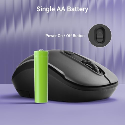 ZEBRONICS Dash Pro 2.4GHz Wireless Mouse, Upto 1600 DPI, 3 Level DPI, High Precision, Power Saving Mode, Comfortable & Lightweight, for Mac | Laptop | Computer (Black) 7 41FF2g0Zl8L