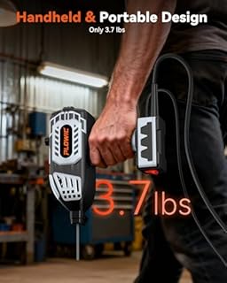 PLOWIC Portable Welding Machine, Handheld Welder 110V with IGBT Inverter 5 Variable Current Adjustment, ARC Stick Welder Gun for 1/16"-1/8" Rods, Home Use, DIY Work – Carring Case &20 Rods Included