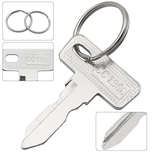 AYWFEY 4 Pcs Golf Cart Ignition Keys, Golf Cart Replacement Keys Compatible with 1982-Up Club Car Precedent DS and Tempo Gas Electric Golf Cart, Replace Part Number 1012505 17063-G01, with 2 Key Rings