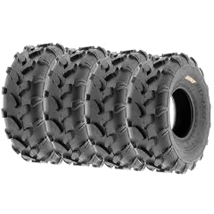 SunF Set of 4 Sport ATV Tires 18x7-8 UTV Lawn Mower Tires 18x7x8
