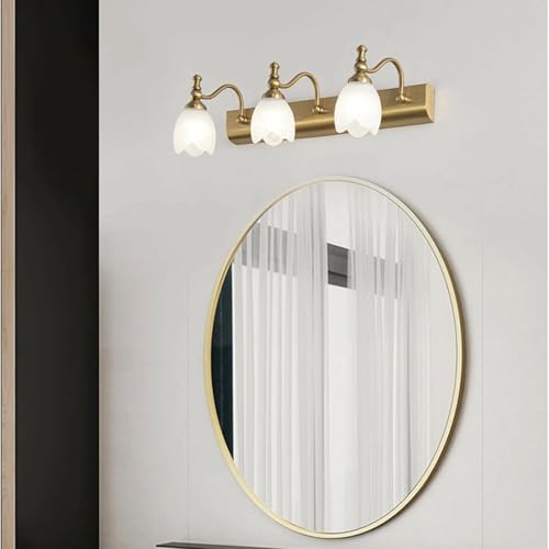 Lámpara de Pared con Luces LED Doradas y Aplique de Cristal 7