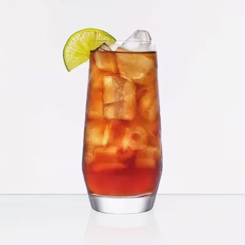 Image of PrimeWorld Juice Glass 350 ml - Set of 6 | Premium Transparent Drinking Glass Set for Water, Juice, Soft Drinks, Mocktails & Everyday Use | Elegant Glassware for Home, Kitchen & Parties