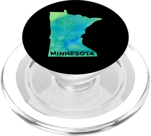 Minnesota Home State Mujeres Hombres Niños Mapa de raíces Amor PopSockets PopGrip para MagSafe