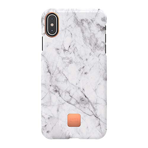 Happy Plugs iPhone XS MAX Case - White Marble Cover