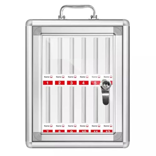 Secure Cell Phone Storage Box with Lock - Mobile Phone Locker for School & Office Use, Ideal for Organizing Devices, Preventing Theft, and Ensuring Privacy