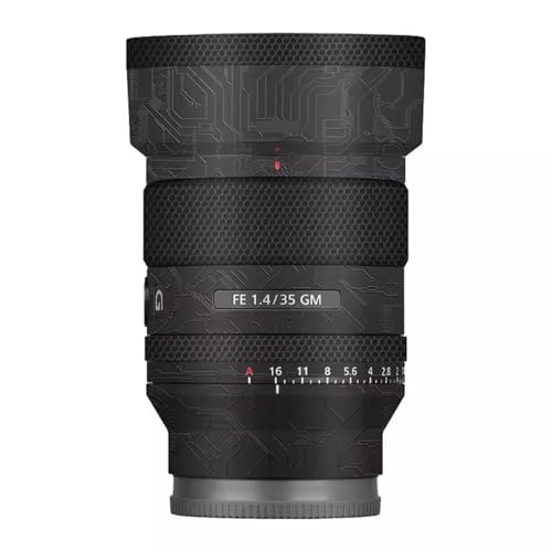 Capuchon d'objectif Sony FE 35 mm F1.4 GM et habillage de protection haut de gamme noir