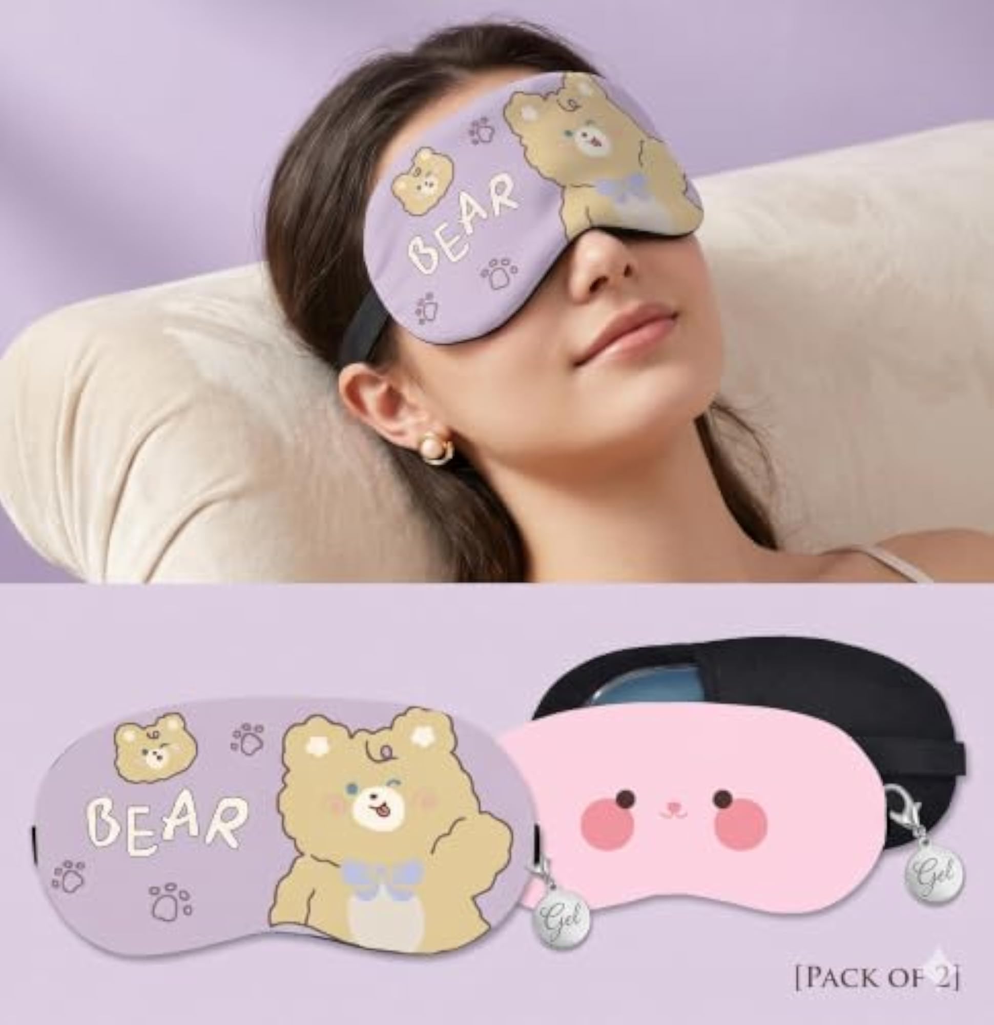 Cooling Gel Sleep Eye Cover Mask, Reusable Eye Mask