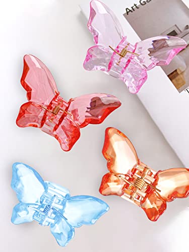 4 Pcs Butterfly Claw Hair Clips Set, Elegant Design