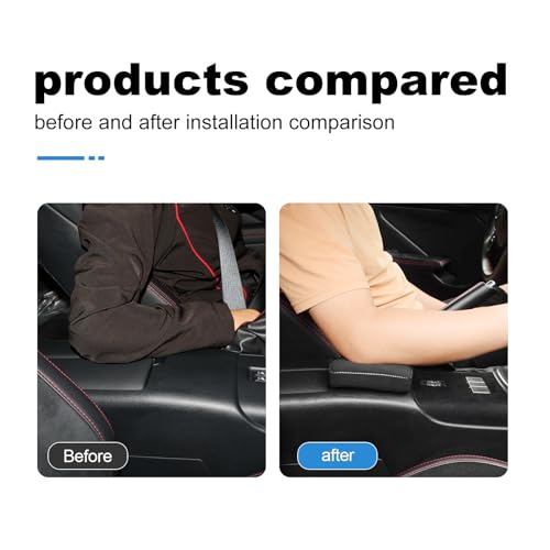 KUNGKIC for MT Toyota GR86 Subaru BRZ 2022 2023 2024 2025 Soft Armrest Pillow Auto Center Console Cushion Pad Automotive Interior Accessories 9002 Color Italian Suede by KUNGKIC - Image 2
