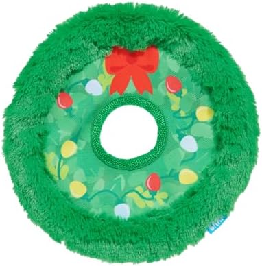 Barkbox Get Lit Wreath Dog Toy – Holiday Fetch & Fling Disc with ...